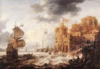 Bonaventura Peeters the Elder - An Oriental Harbour